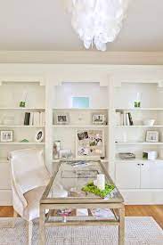 A more involved (but statement maker, for sure!) way to decorate large walls is to make your walls art, themselves. Decorating A Bright White Office Ideas Inspiration