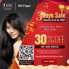 Bangs Prime Salon Chinese New Year Promo 2020 In 2020 New Year Hairstyle Salons Chinese New Year