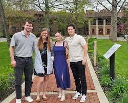 5th-year students Isaac Reinoehl, Lauren Green, Caeley Taylor and Tanner  Williams along with Professor Susan Tomizawa attended the Indiana Garden  Club Luncheon at Turkey Run State Park