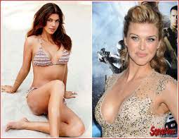 Adrianne Palicki Measurements Bra Size She Chose Decent B Cups Sana Naz Bra Sizes High Neck Bikinis Amazing Women