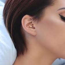 Cultured peacock pearl 14k gold circular barbell. 16 Gauge Heart With Crystal Wing Ear Cartilage Daith Hoop Cherry Diva