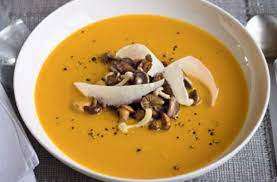 Gordon Ramsay S Pumpkin Soup With Wild Mushrooms Recipe Gordon Ramsay Recipe Gordon Ramsey Recipes Wild Mushroom Recipes