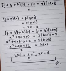 Check spelling or type a new query. Diketahui F X 2x G X X 1 Dan Komposisi Fogoh X X 2 4x 10 Maka Rumus H X Brainly Co Id