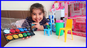 Rüya ile bugün bahçemizde salkım domates topladık. Sulu Boya Ile Masayi Boyadim Youtube