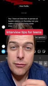 interview tips for teens #learnontiktok #tiktokpartner #jobs #entryleveljob  #interviewtips