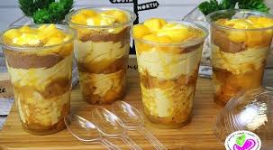 Mango Float In A Cup Recipe Filipino Dessert Recipes By Pingdesserts Com Mango Float Recipe Filipino Desserts Mango Float Mango Dessert