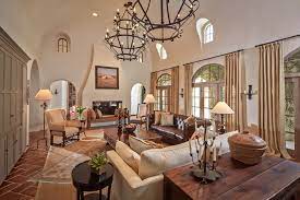 I am pretty obsessed with the camel leather sofa trend going on right now. Bordley Mediterranean Living Room Houston By Thompson Custom Homes Houzz