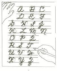 Uppercase and lowercase az cursive letter handwriting charts in pdf. Handwriting Cursive Alphabet Learning Cursive Cursive Handwriting Worksheets Cursive Writing
