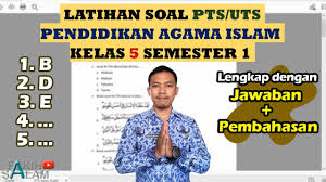 Check spelling or type a new query. Latihan Soal Pts Pai Kelas 5 Semester 1 Youtube