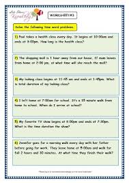 Grade 3 Maths Worksheets 8 5 Time Problems Lets Share Knowledge 3rd Grade Math Math Word Problems 3rd Grade Math Problems