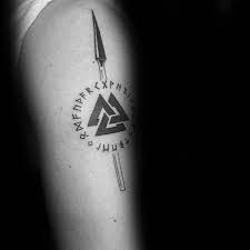 It is said to be made out of sunlight by dwarfs, who fashioned the tool specifically for odin. 50 Spear Tattoo Designs For Men Sharp Warrior Emblem Ideas
