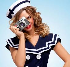 Matrosin Kostum Accessoires Mutze Vintage Kamera Matrosin Kostum Kostume Damen Karneval Diy