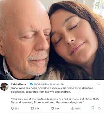 Sad news for Bruce Willis and his family