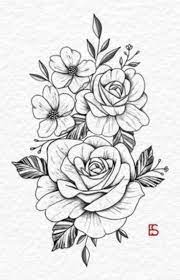 Freehand Drawing Of Rose Tattoos Flowertattoos Flower Tattoos Freehand Drawing Of Rose Tattoos Flow Rose Tattoo Design Rose Drawing Tattoo Rose Tattoos