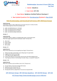 Page 1 Crt450pdfdumps289300 Pdf Lesson Plans This Or That Questions Lesson