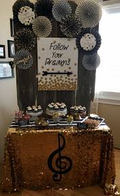 Plus, we carry a variety of home decor, faith finds, education products & wedding supplies. Graduation Backdrop Black And Gold Graduation Party Ideas Dessert Table Graduat Gold Graduation Party Graduation Party High Graduation Party Desserts