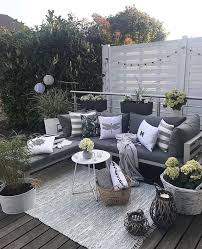 Loungebank Aussenwohnbereiche Wohnung Balkon Dekoration Garten Lounge