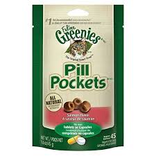 Gourmandises Cache Pilules Pour Chats Greenies Nourriture Animaux Saumon Veterinaire