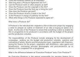 film producer agreement template production contract agreement ideas ...