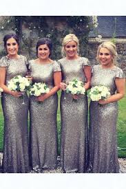 Custom Made Suitable Silver Bridesmaid Dresses 2019 Bridesmaid Dresses Silver Bridesmaid Dresses Silver Sequin Bridesmaid Dress Sparkly Bridesmaids