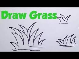 How To Draw Easy Grass For Kids Easy Step By Step Drawing Grass Youtube Easy Drawings Step By Step Drawing Cute Drawings For Kids