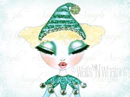 Printable Christmas Pixie Elf Articulated Paper Doll Set With Whimsical Fox  Friend Cute Teacher Gift Digital Collage Sheet Instant Download