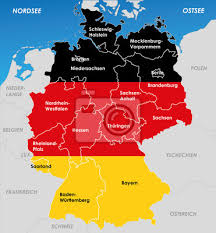 Lednu 2020 bylo v německu 2054 měst. Mapa Nemecko A Provincie Map Evropy Obrazy Na Stenu Obrazy Dolni Sasko Sarsko Gdr Myloview Cz