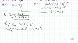 Kinematics Projectile Motion Problem In 2020 Projectile Motion Problem And Solution Equations