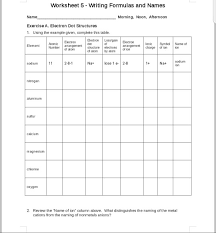 Solved Worksheet 5 Witing Formulas And Names Name Exerc