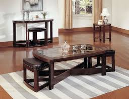 Best quality furniture mordern glass black coffee table w/two stools. Coffee Tables And Stool Sets That Guests Are Always Grateful For
