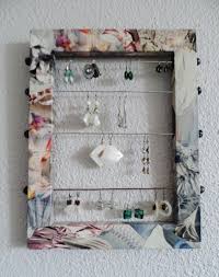 Porte Bijoux Mural Pour Boucles D Oreilles Etsy Diy Projects Diy Projects
