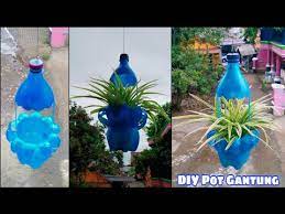 Diy botol plastik terbuang jadi menarik mama maszull. Diy Pot Gantung Cantik Dari Botol Plastik Bekas Mengurangi Sampah Plastik Youtube