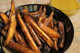 Add brown sugar and cinnamon. Sweet Potato Fries With Spiced Brown Sugar And Maple Aioli Seasoning And Salt