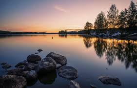 Dawn On Lake Royalty-Free Images, Stock Photos & Pictures