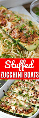Stuffed zucchini boatscarrie's experimental kitchen. Easy Stuffed Zucchini Boats Spend With Pennies