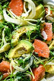 Grapefruit Avocado And Fennel Salad Foodiecrush Com Salad Grapefruit Avocado Fennel Salad Grapefruit Recipes Fennel Recipes