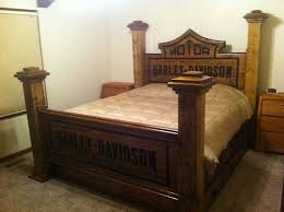 When its time to go to sleep, you want a bed that is comfortable and secure in order to feel rested in the morning. Harley Davidson Headboard Go Look At My Harley Davidson Board Harley Davidson Beds Harley Davidson Decor Womens Harley Davidson Boots Harley