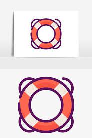 Cute Simple Mbe Style Swimming Ring Lifesaving Vector Elements Png Images Ai Free Download Pikbest Elements Graphic Vector