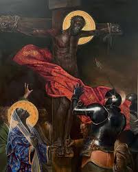 Black Art In America Instagram Harmonia S Instagram Photo The Crucifixion Letting It Dry Fully Before I Lay My Varnish Which Will Deepen The Colors In 2020 America Art Historical Art Black Art