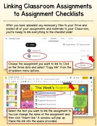 Free Assignment Checklists For Google Classroom In 2020 Google Classroom Activities Google Classroom Middle School Google Classroom