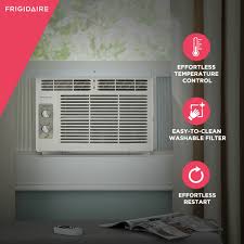With a total depth of 14 3/8, that means that about 8 3/8 of the air. Frigidaire 5 000 Btu Window Mounted Room Air Conditioner White Ffra051wae