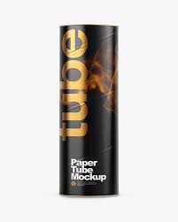 Download Glossy Paper Tube Mockup In Tube Mockups On Yellow Images Object Mockups