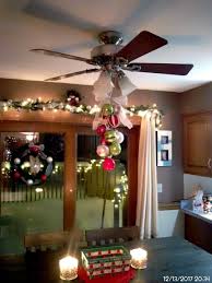 Kitchen Ceiling Fan Decorated For Christmas Decorative Ceiling Fans Fan Decoration Xmas Decorations