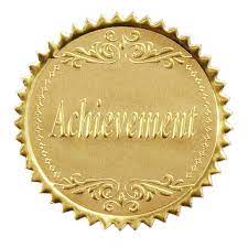 Achievement Free Clip Art Embossed Text Blank Seal