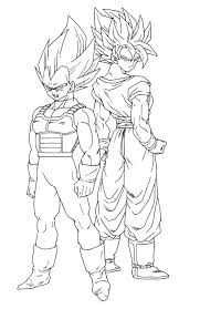 Goku confronts pilaf in his new robot fused with shu and mai's robots and easily defeats them. Awesome Goku And Vegeta Coloring Page Free Printable Coloring Pages For Kids Coloring Home In 2021 Super Coloring Pages Coloring Pages Coloring Books