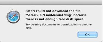 Fix Safari Could Not Download The File Because There Is Not Enough Disc Space