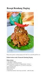 Kisar cili api, bawang merah, bawang putih, halia, kunyit hidup dan serai sehingga halus. Resepi Rendang Daging Ala Johor Pawtaste Com