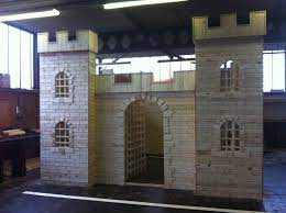 If you want to place the playhouse outside, it would be best to do it on a porch or a covered deck/pergola to protect it from intense sun rays and rainy conditions. Wooden Castle Playhouse Activity Playhouse In Toys Games Outdoor Toys Activities Playhouses Ebay Wooden Castle Castle Playhouse Play Houses