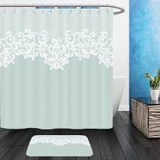 If you have an extra white bed sheet you're not using, follow along with jill from sew a fine seam and learn how to transform the sheet into a shabby chic diy shower curtain. Cheap White Lace Shower Curtains Find White Lace Shower Curtains Deals On Line At Alibaba Com