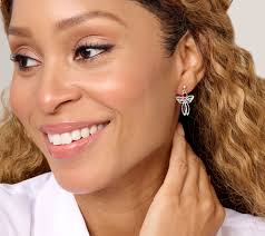 Fado Sterling Silver Celtic Angel Drop Earrings